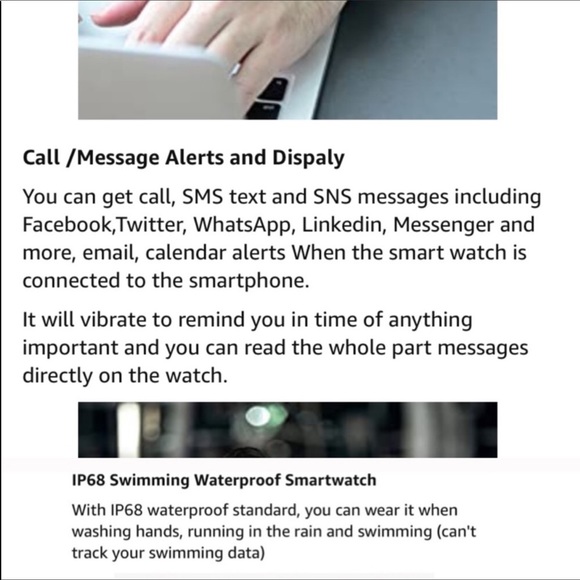 Pink Smart Watch for Android Phones and iOS Phones main image 5